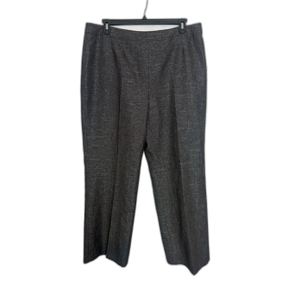 Suit Studio Pants Women's Size 18 Charcoal Grey Straight Leg Trousers